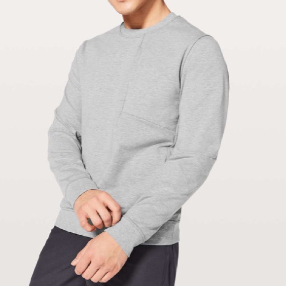 lululemon athletica Other - Lululemon men’s crew sweatshirt in grey - medium
